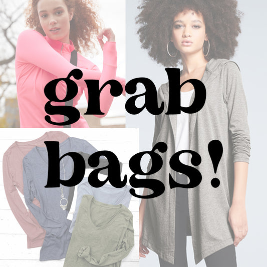 Grab Bag! FOUR clothing items + diffuser + socks + scrunchie